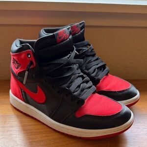 Nike Black & Red High-Top Sneakers